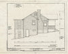 Blueprint West Elevation of 10935 Montrose Avenue - Chevy Houses, 10910 Montrose Avenue, 10935 Montrose Avenue, 10918 Clermont Avenue, Garrett Park, Montgomery County, MD