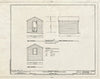 Blueprint Shed Elevations of 10935 Montrose Avenue - Chevy Houses, 10910 Montrose Avenue, 10935 Montrose Avenue, 10918 Clermont Avenue, Garrett Park, Montgomery County, MD