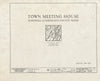 Blueprint HABS ME,3-HARP,1- (Sheet 0 of 13) - Old Town & Meeting House, State Route 123, South Harpswell, Cumberland County, ME
