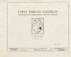 Blueprint HABS ME,3-Port,3- (Sheet 0 of 18) - First Parish Church (Unitarian), 425 Congress Street, Portland, Cumberland County, ME