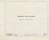 Blueprint HABS ME,7-ROCLA.V,1- (Sheet 0 of 3) - Saddleback Ledge Lighthouse, On Saddleback Ledge in Penobscot Bay, Rockland, Knox County, ME