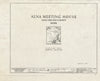 Blueprint HABS ME,8-ALNA,1- (Sheet 0 of 12) - Alna Meeting House, State Route 218, Alna, Lincoln County, ME
