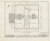 Blueprint HABS ME,8-CEGRO,1- (Sheet 3 of 19) - Pownalborough Court House, State Route 128, Cedar Grove, Lincoln County, ME