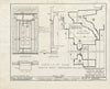 Blueprint HABS ME,8-CEGRO,1- (Sheet 14 of 19) - Pownalborough Court House, State Route 128, Cedar Grove, Lincoln County, ME