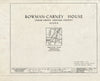 Blueprint HABS ME,8-CEGRO,2- (Sheet 0 of 15) - Bowman-Carney House, State Route 128, Cedar Grove, Lincoln County, ME