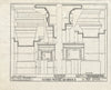Blueprint 7. Mantels - Alfred Moore House, West Warren & Ridge Roads, Canton, Wayne County, MI