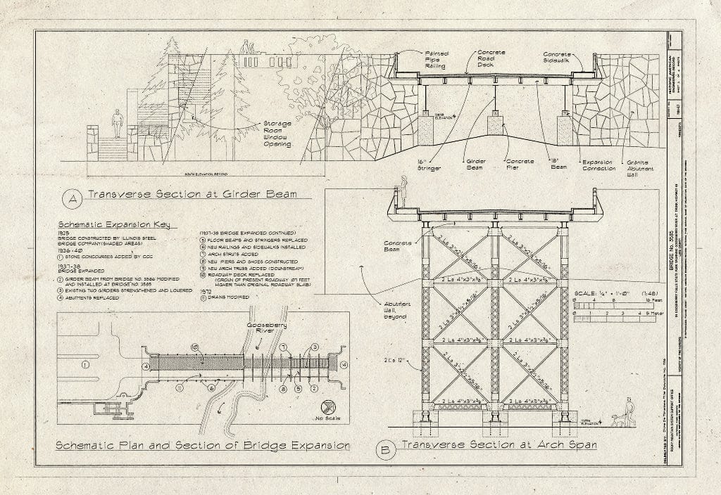 Blueprint HAER MINN,38-TWOHA.V,2- (Sheet 3 of 4) - Bridge No. 3585, Spanning Gooseberry River at Trunk Highway 61, Two Harbors, Lake County, MN