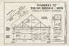 Blueprint HAER MO,25-Trim.V,1- (Sheet 1 of 3) - Waddell A Truss Bridge, English Landing Park, Parkville, Platte County, MO