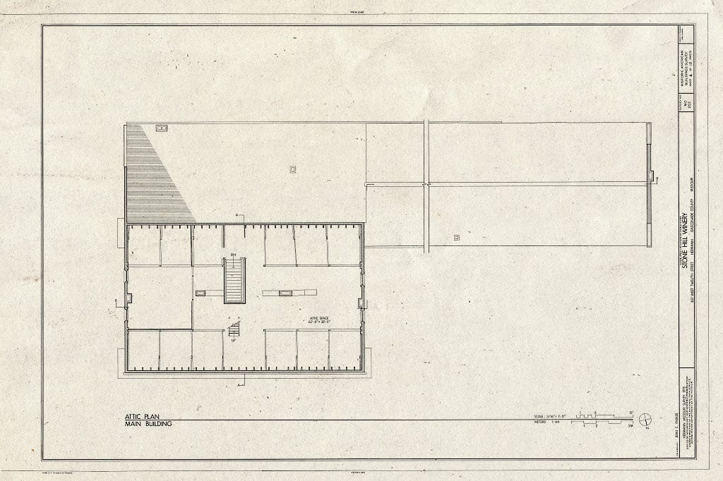Blueprint HABS MO,37-Herm,23- (Sheet 6 of 17) - Stone Hill Winery, 401 West Twelfth Street, Hermann, Gasconade County, MO