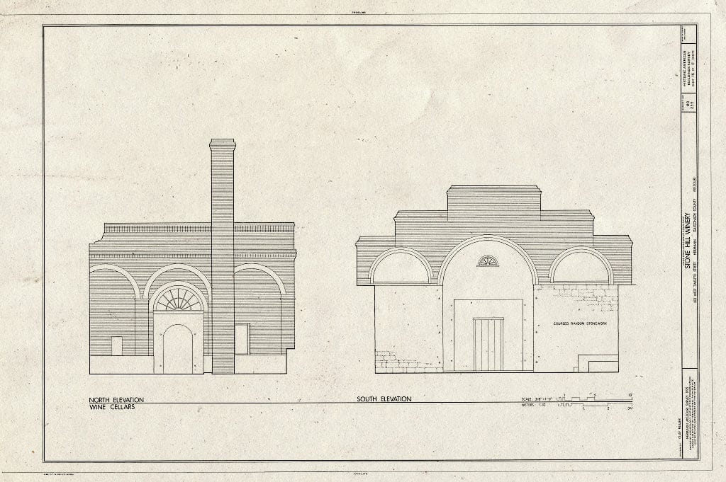 Blueprint HABS MO,37-Herm,23- (Sheet 15 of 17) - Stone Hill Winery, 401 West Twelfth Street, Hermann, Gasconade County, MO