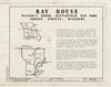 Blueprint HABS MO,39-SPRIF.V,1A- (Sheet 1 of 5) - Ray House, Springfield, Greene County, MO