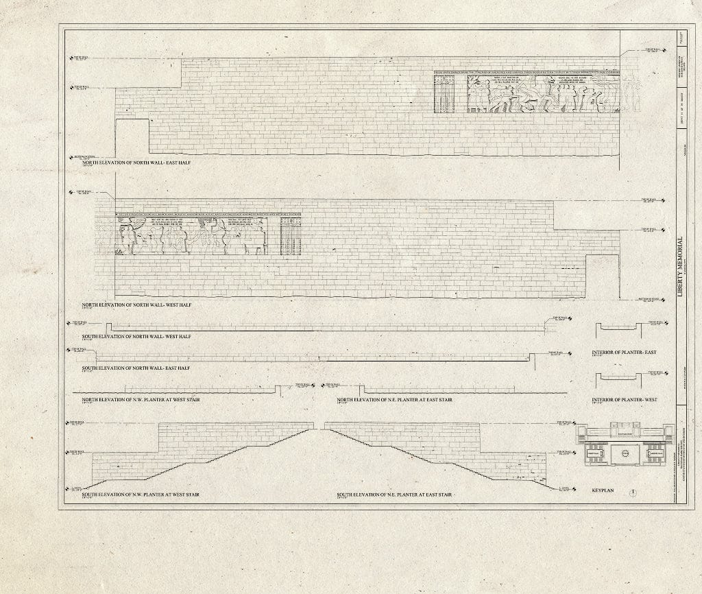 Blueprint HABS MO-1936 (Sheet 11 of 19) - Liberty Memorial, 100 West Twenty-Sixth Street, Kansas City, Jackson County, MO