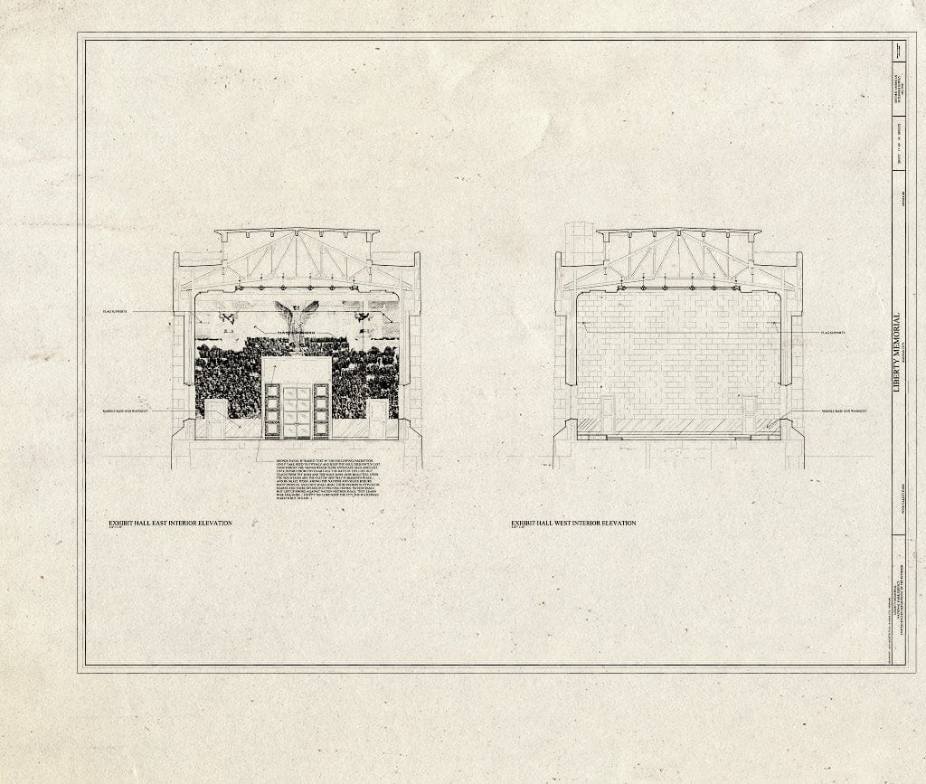 Blueprint HABS MO-1936 (Sheet 17 of 19) - Liberty Memorial, 100 West Twenty-Sixth Street, Kansas City, Jackson County, MO