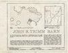 Blueprint HABS Miss,71-Tish.V,10- (Sheet 1 of 2) - John R. Trimm Barn, Old Natchez Trace, Tishomingo, Tishomingo County, MS