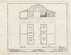 Blueprint HABS Miss,71-Tish.V,10- (Sheet 2 of 2) - John R. Trimm Barn, Old Natchez Trace, Tishomingo, Tishomingo County, MS