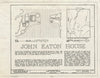 Blueprint HABS Miss,71-Tish.V,6- (Sheet 1 of 3) - John Eaton House, Old Natchez Trace Vicinity, Tishomingo, Tishomingo County, MS