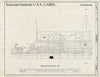 Blueprint Starboard Elevation - AFT - U.S.S. Cairo Ironclad, Vicksburg, Warren County, MS