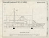 Blueprint Inboard Profile - Forward - U.S.S. Cairo Ironclad, Vicksburg, Warren County, MS