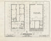 Historic Pictoric : Blueprint HABS Mont,1-BRAN,2- (Sheet 2 of 9) - Beaverhead County Courthouse, North Side of Main Street, Bannack, Beaverhead County, MT