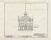 Historic Pictoric : Blueprint HABS Mont,16-BOZ,1- (Sheet 7 of 10) - City Hall & Opera House, Rouse Avenue & East Main Street, Bozeman, Gallatin County, MT