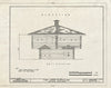 Historic Pictoric : Blueprint HABS Mont,30-Whit.V,1- (Sheet 5 of 7) - Fort Logan, Blockhouse, White Sulphur Springs, Meagher County, MT