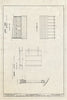 Historic Pictoric : Blueprint East Elevation, Roof Framing Plan - Grant-Kohrs Ranch, Ox Barn, Highway 10, Deer Lodge, Powell County, MT
