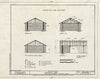 Historic Pictoric : Blueprint HABS Mont,29-TWIB,1-E- (Sheet 2 of 3) - Madison County Fairgrounds, Livestock Shed, Twin Bridges, Madison County, MT