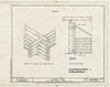 Historic Pictoric : Blueprint HABS Mont,29-TWIB,1-E- (Sheet 3 of 3) - Madison County Fairgrounds, Livestock Shed, Twin Bridges, Madison County, MT