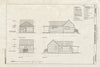 Historic Pictoric : Blueprint Elevations - Patterson Homestead, Bunkhouse, 5100 South Nineteenth Avenue, Bozeman, Gallatin County, MT