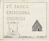 Historic Pictoric : Blueprint HABS NC,16-BEAUF,7- (Sheet 1 of 8) - St. Paul's Episcopal Church, 209 Ann Street, Beaufort, Carteret County, NC