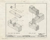 Historic Pictoric : Blueprint HABS NC,18-Hick,1- (Sheet 8 of 8) - Joe Wilson House, Old Robinson Cemetery (Moved from Startown Road), Hickory, Catawba County, NC