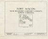Historic Pictoric : Blueprint HABS NC,16-BEAUF.V,1- (Sheet 0 of 11) - Fort Macon, Bogue Point on Fort Macon Road, Beaufort, Carteret County, NC