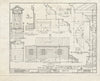 Historic Pictoric : Blueprint HABS NC,25-NEBER,6- (Sheet 8 of 8) - Washington Bryan House & Office, 603 & 605 Pollock Street, New Bern, Craven County, NC