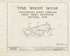 Historic Pictoric : Blueprint HABS NC,44-CAT,1- (Sheet 0 of 3) - Tyne Woody House, Cataloochee, Haywood County, NC