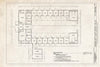 Historic Pictoric : Blueprint First Floor Plan - Overhills, Riding Stable, West of Nursery Road & North of Thurman Road, Overhills, Harnett County, NC