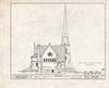 Historic Pictoric : Blueprint HABS NEB,55-LINC,3- (Sheet 7 of 20) - Holy Trinity Episcopal Church, 1200 J Street, Lincoln, Lancaster County, NE