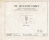 Historic Pictoric : Blueprint HABS NEB,64-BROVI,1- (Sheet 0 of 1) - Methodist Church, Fifth Street, Brownville, Nemaha County, NE