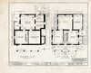 Historic Pictoric : Blueprint HABS NEB,64-BROVI,2- (Sheet 1 of 3) - Governor Robert W. Furnas House, Sixth Street, Brownville, Nemaha County, NE