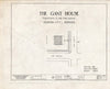 Historic Pictoric : Blueprint HABS NEB,66-NEBCI,2- (Sheet 0 of 7) - S. L. Gant House, Fourteenth Street & Third Street, Nebraska City, Otoe County, NE