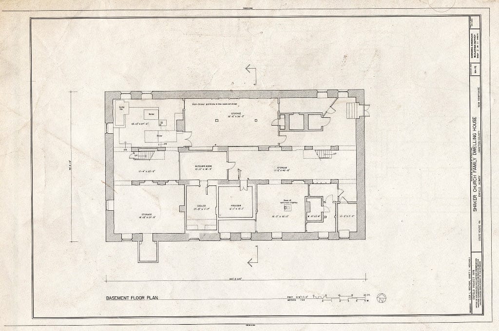 Historic Pictoric : Blueprint HABS NH,5-ENFI.V,1A- (Sheet 2 of) - Shaker Church Family Dwelling House, State Route 4A, Enfield, Grafton County, NH