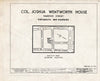Historic Pictoric : Blueprint HABS NH,8-Port,121- (Sheet 0 of 25) - Colonel Joshua Wentworth House, 121 Hanover Street (Moved to Hancock Street), Portsmouth, Rockingham County, NH