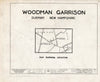 Historic Pictoric : Blueprint HABS NH,9-DUR,5- (Sheet 0 of 6) - Woodman Garrison, Garrison Avenue, Durham, Strafford County, NH