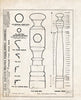 Historic Pictoric : Blueprint HABS NH,9-DUR.V,1- (Sheet 17 of 20) - Pendergast Garrison, Packer's Falls, Durham, Strafford County, NH