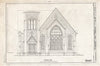 Historic Pictoric : Blueprint HABS NJ,5-CAPMA,31- (Sheet 3 of 3) - Cape Island Baptist Church, 727 Franklin Street, Cape May, Cape May County, NJ