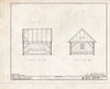 Historic Pictoric : Blueprint 4. Sections C-C and D-D - Friends' Meeting House, Shore Road, West Side (State Route 9), Seaville, Cape May County, NJ