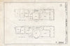 Historic Pictoric : Blueprint First Floor Plan, Second Floor Plan - Stockton Cottage, 26 Gurney Street, Cape May, Cape May County, NJ