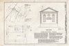 Historic Pictoric : Blueprint HABS NJ,5-WOBI,1- (Sheet 1 of 4) - Woodbine Brotherhood Synagogue, 612 Washington Avenue, Woodbine, Cape May County, NJ