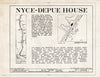 Historic Pictoric : Blueprint HABS NJ,19-HAIN.V,1- (Sheet 1 of 9) - Nyce-Depue Farm, Old Mine Road, Hainesville, Sussex County, NJ