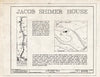 Historic Pictoric : Blueprint HABS NJ,19-MOGU.V,5- (Sheet 1 of 4) - Jacob Shimer House, Old Mine Road, Millville, Sussex County, NJ