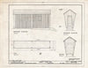 Historic Pictoric : Blueprint HABS NJ,19-SMIF.V,1-A- (Sheet 2 of 2) - Knight Farm, Corn Crib, East Side of Old Mine Road, Flatbrookville, Sussex County, NJ